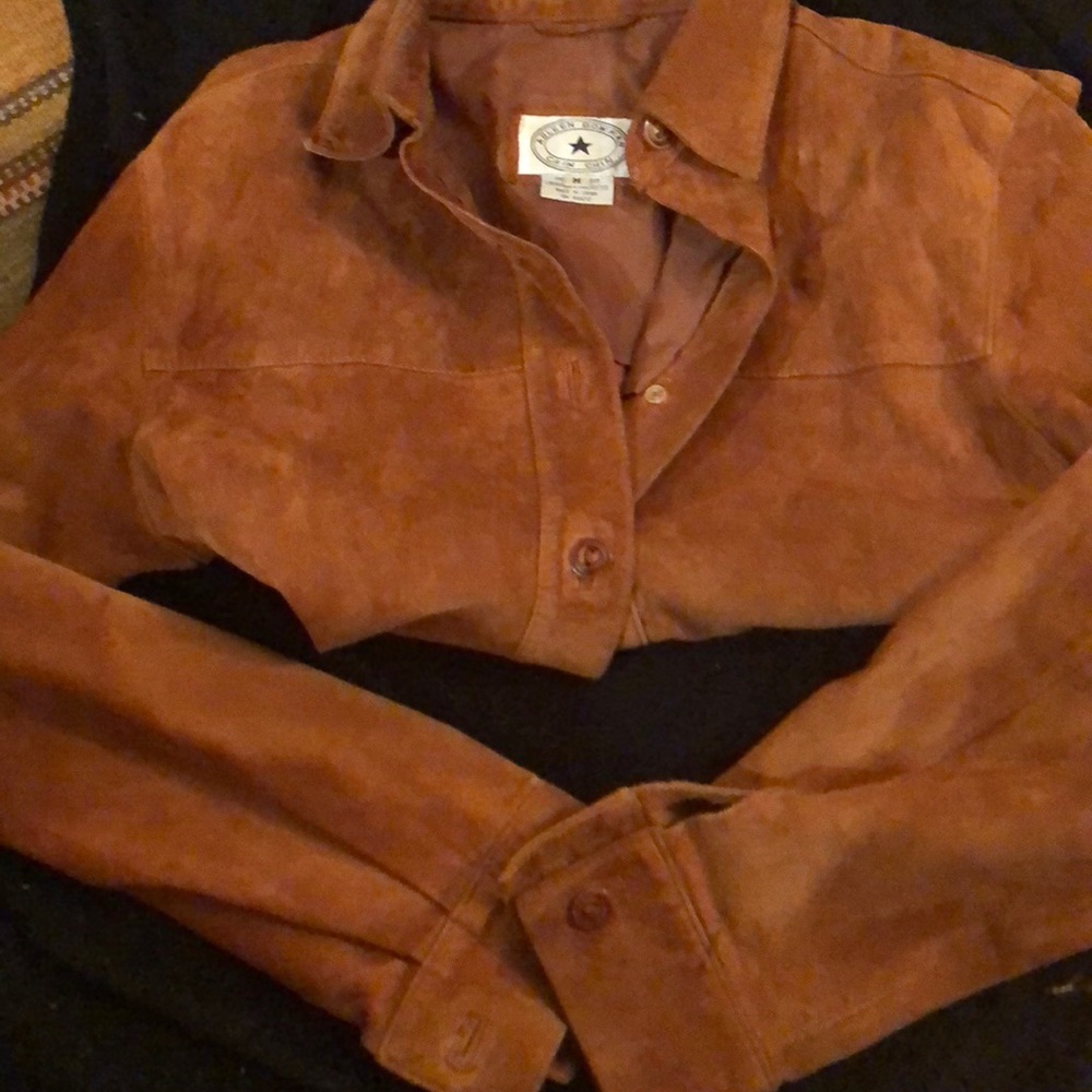 Rust Reigns Suede Stylish Shirt
